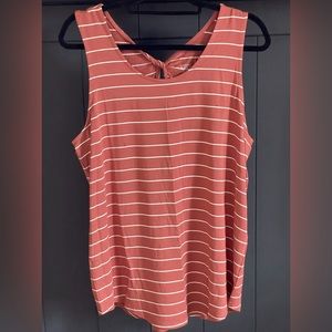 Market & Spruce Xl Burnt orange w/white stripes new with tags never been worn